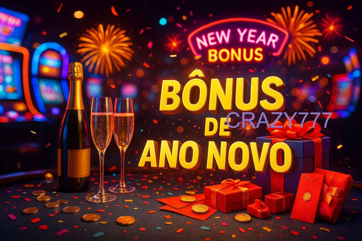 Promoções de Ano Novo no CRAZY777